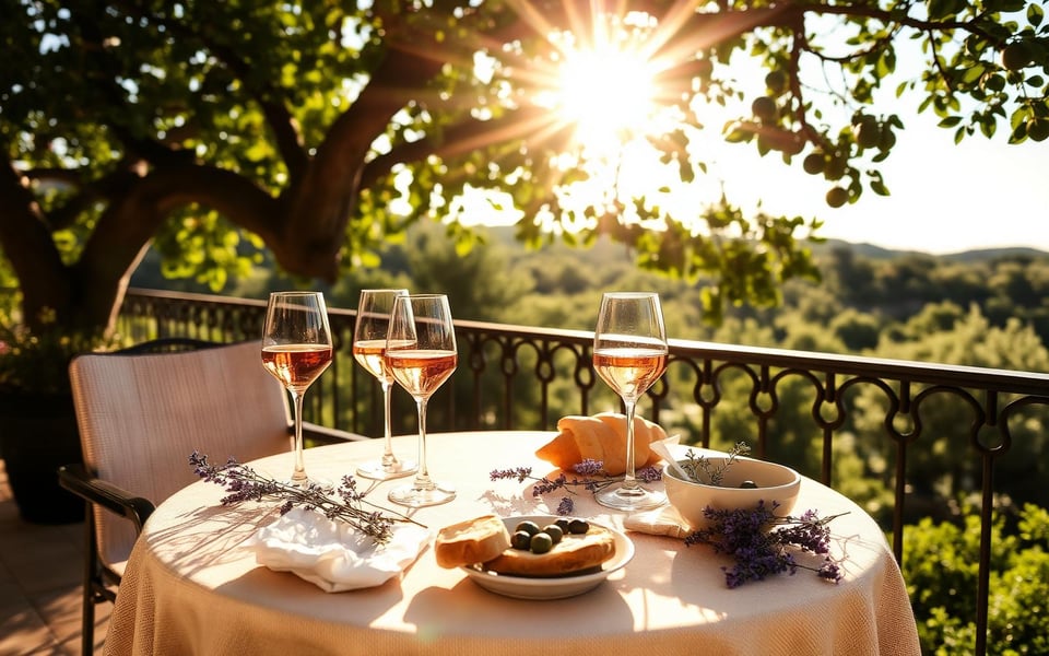 Un verre de rosé à l'ombre, l'art de vivre provençal